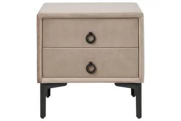 Sängbord Sezanne Beige, grå, svart - Beige, grå, svart - Möbler - Bord & matgrupper - Avlastningsbord - Sängbord & nattduksbord