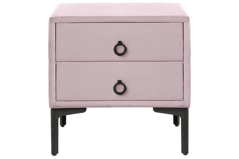 Sängbord Sezanne Rosa, Svart - Rosa, Svart - Möbler - Bord & matgrupper - Avlastningsbord - Sängbord & nattduksbord