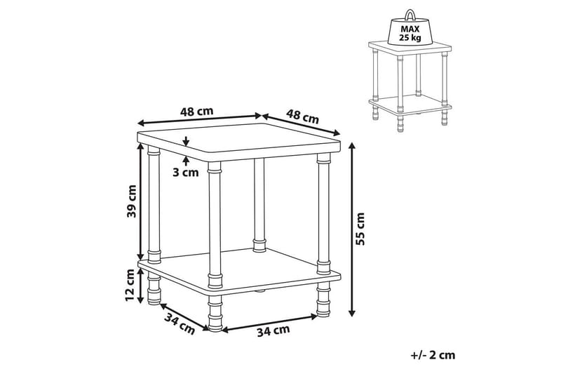 Sängbord Veril - Möbler - Bord & matgrupper - Avlastningsbord - Sängbord & nattduksbord
