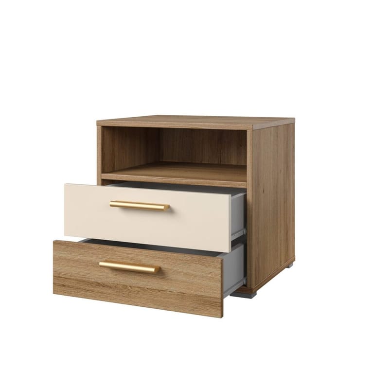 Sängbord Vertina med 2 Lådor - Möbler - Bord & matgrupper - Avlastningsbord - Sängbord & nattduksbord
