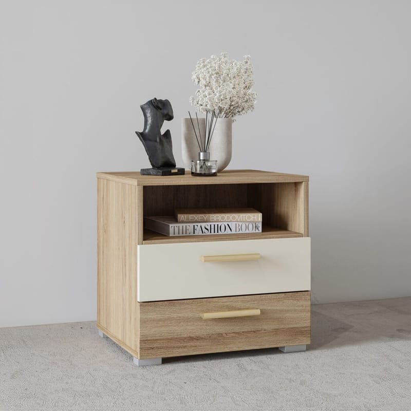 Sängbord Vertina med 2 Lådor - Möbler - Bord & matgrupper - Avlastningsbord - Sängbord & nattduksbord