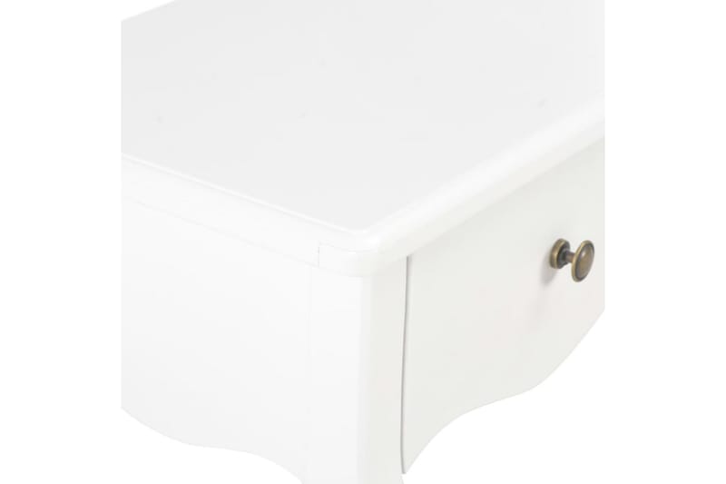 Sängbord vit 40x30x50 cm massiv furu - Vit - Sängbord & nattduksbord