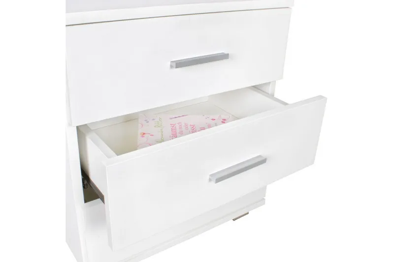 Sängbord Wohnling Klassisk Tillverkad av Spånskiva med 3 Lådor - Möbler - Bord & matgrupper - Avlastningsbord - Sängbord & nattduksbord