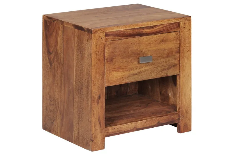 Sängbord Wohnling Massivt trä med låda hylla lantligt, undefined