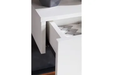 Sängbord Wohnling med låda för väggmontering, svävande utseende Vit - Vit - Möbler - Bord & matgrupper - Avlastningsbord - Sängbord & nattduksbord