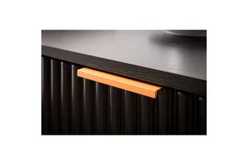 Sängbord Wohnling Modern look med 2 lådor tillverkade av spånskiva med ek-effekt glansiga höjdpunkter - Möbler - Bord & matgrupper - Avlastningsbord - Sängbord & nattduksbord