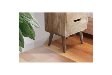 Sängbord Wohnling Modern look med 3 lådor tillverkade av massivt mangoträ en förvaringshylla - Möbler - Bord & matgrupper - Avlastningsbord - Sängbord & nattduksbord