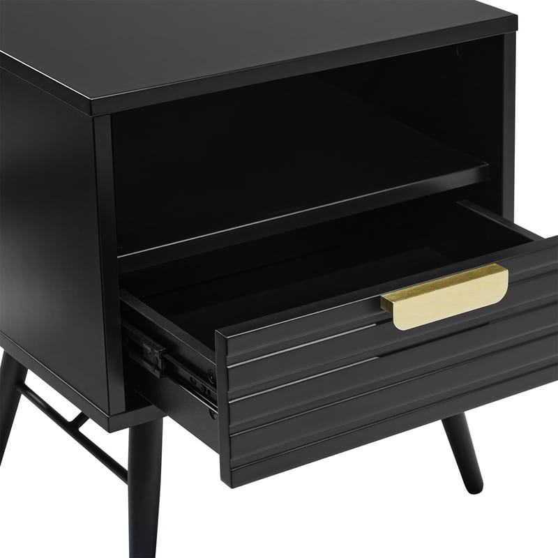 Sängbord Pixar 45x35x50 cm - svart - Möbler - Bord & matgrupper - Avlastningsbord - Sängbord & nattduksbord