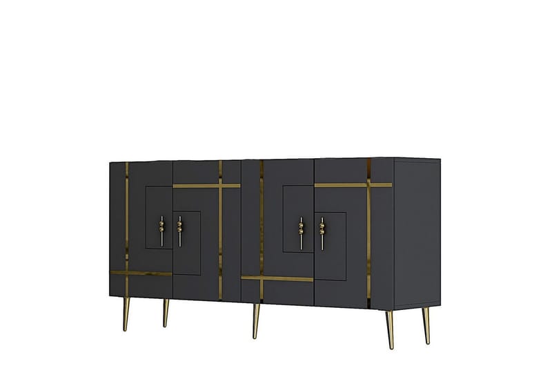 Safiya Konsollbord 150 cm - Guld/Antracit - Möbler - Bord & matgrupper - Avlastningsbord - Hallbord