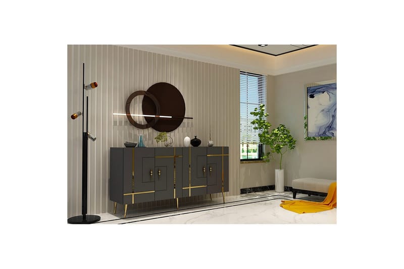 Safiya Konsollbord 150 cm - Guld/Antracit - Möbler - Bord & matgrupper - Avlastningsbord - Hallbord