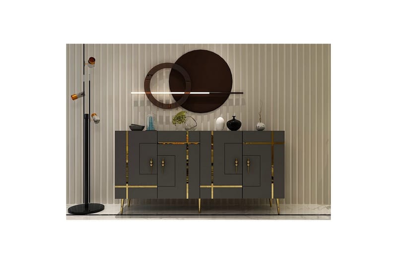 Safiya Konsollbord 150 cm - Guld/Antracit - Möbler - Bord & matgrupper - Avlastningsbord - Hallbord