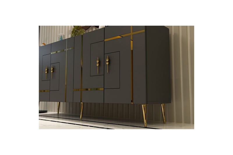 Safiya Konsollbord 150 cm - Guld/Antracit - Möbler - Bord & matgrupper - Avlastningsbord - Hallbord