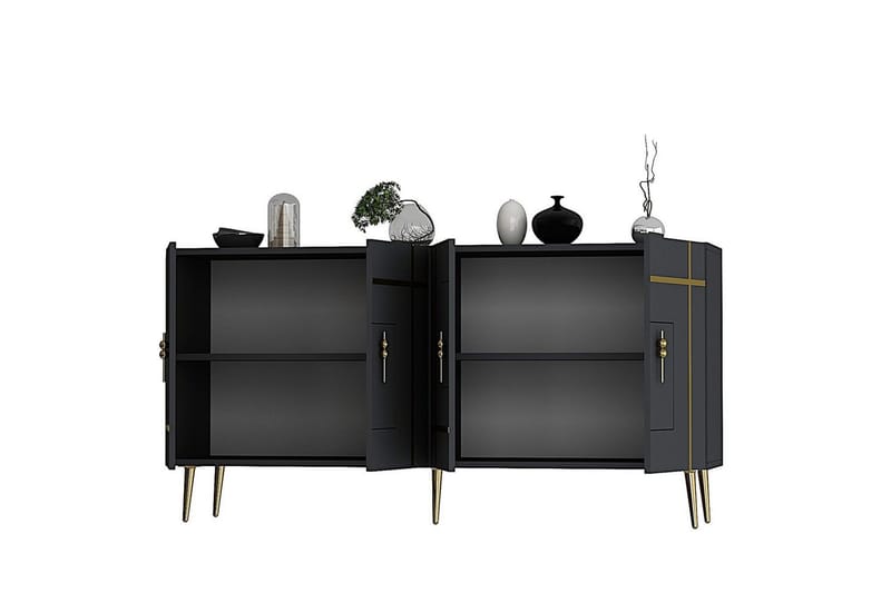 Safiya Konsollbord 150 cm - Guld/Antracit - Möbler - Bord & matgrupper - Avlastningsbord - Hallbord