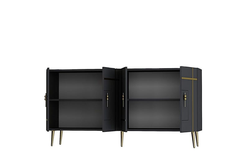 Safiya Konsollbord 150 cm - Guld/Antracit - Möbler - Bord & matgrupper - Avlastningsbord - Hallbord