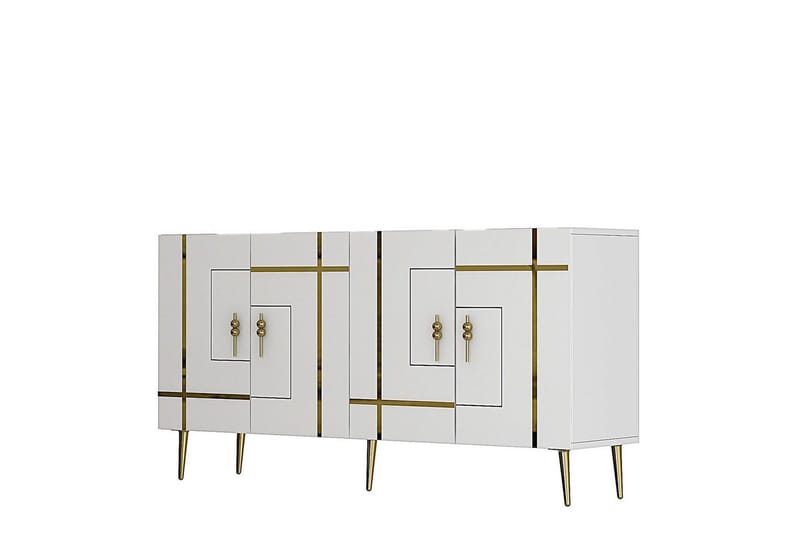 Safiya Konsollbord 150 cm - Guld/Vit - Möbler - Bord & matgrupper - Avlastningsbord - Hallbord