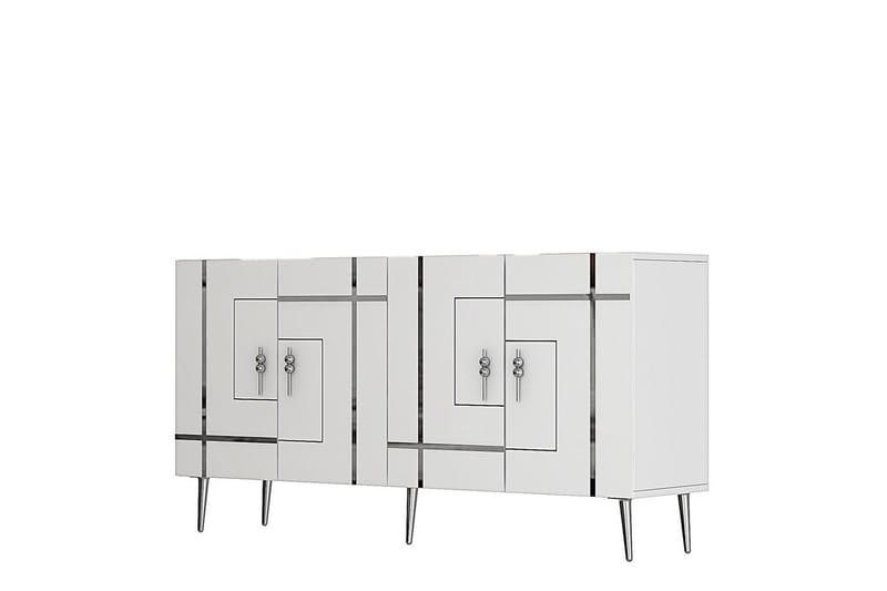 Safiya Konsollbord 150 cm - Vit/Silver - Möbler - Bord & matgrupper - Avlastningsbord - Hallbord