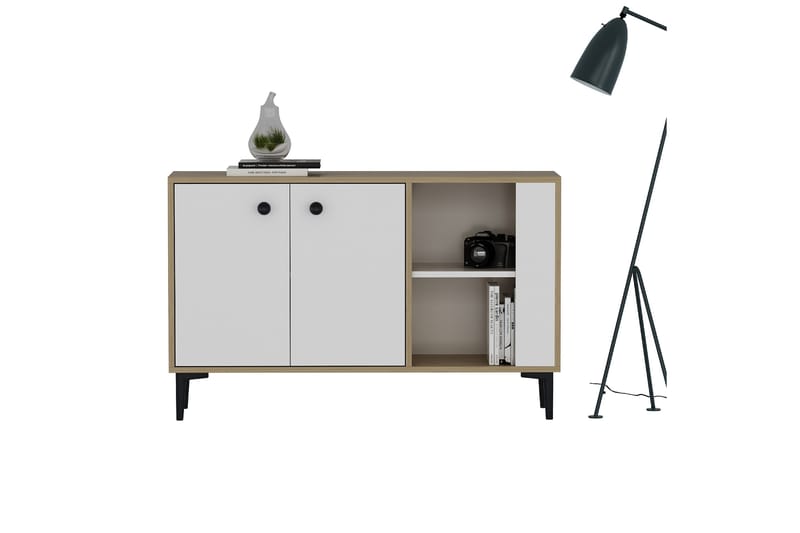 Sahra Konsollbord 120x75 cm Brun/Vit - Hanah Home - Möbler - Bord & matgrupper - Avlastningsbord - Hallbord