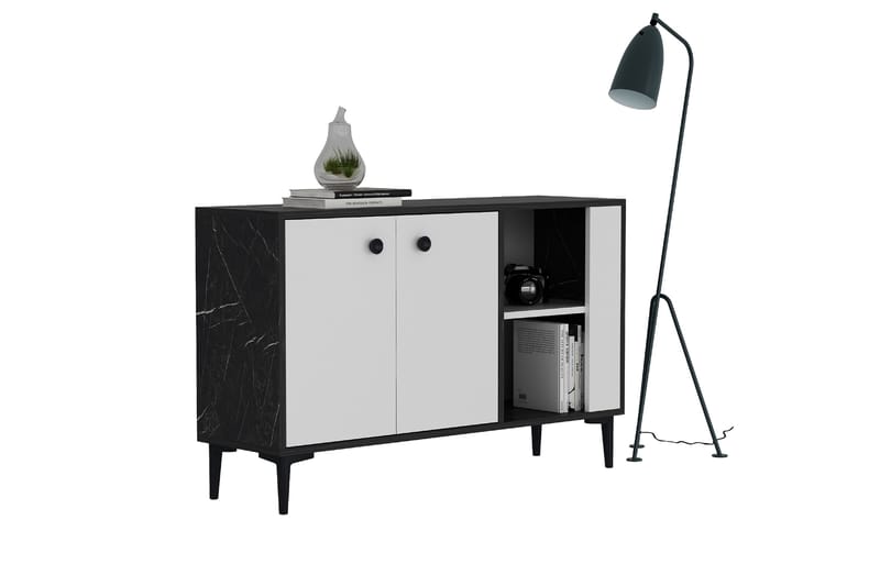 Sahra Konsollbord 120x75 cm Svart/Vit - Hanah Home - Möbler - Bord & matgrupper - Avlastningsbord - Hallbord