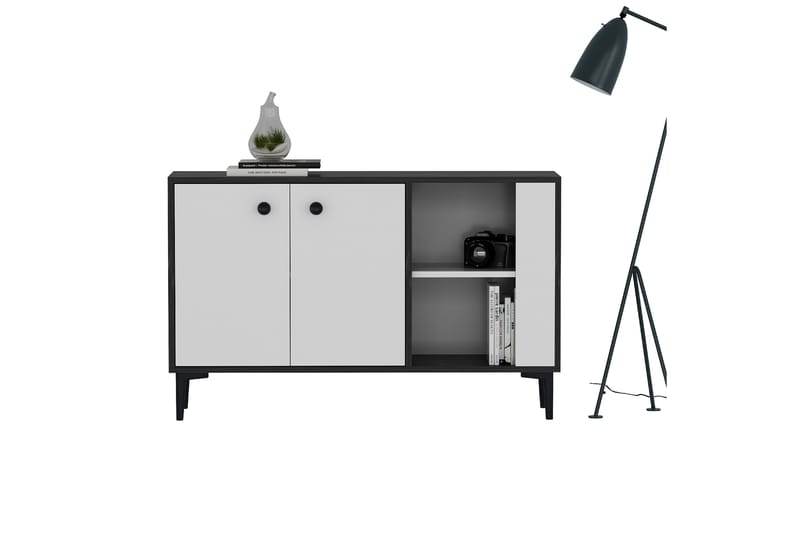 Sahra Konsollbord 120x75 cm Svart/Vit - Hanah Home - Möbler - Bord & matgrupper - Avlastningsbord - Hallbord