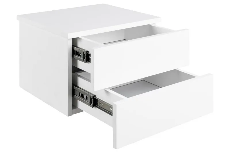 Salmani Sängbord 32 cm - Vit - Möbler - Bord & matgrupper - Avlastningsbord - Sängbord & nattduksbord