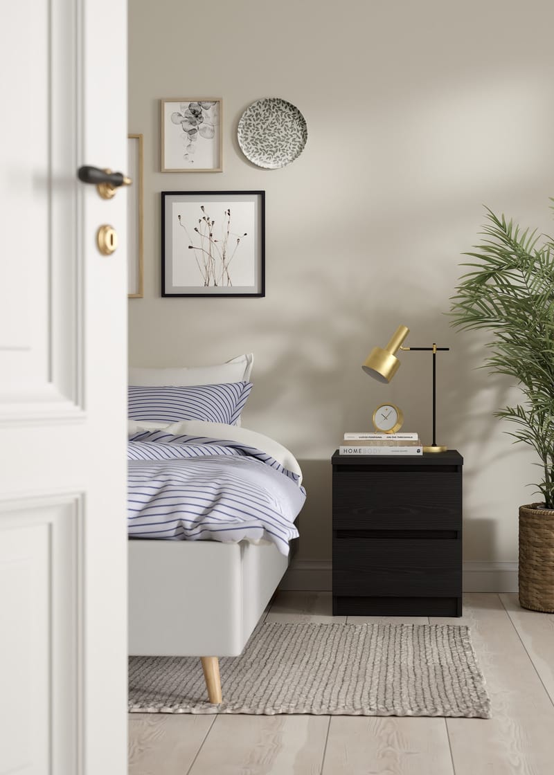 Salomns Nattduksbord med 2 lådor 40x50x50 cm - Möbler - Bord & matgrupper - Avlastningsbord - Sängbord & nattduksbord