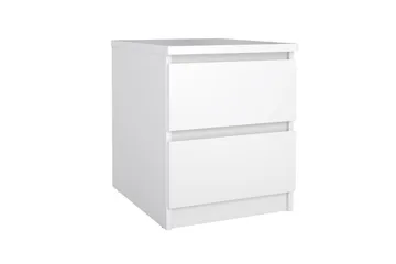 Salomns Rektangulärt Sängbord 40,4 cm i Målat Trä med Lådor - Vit - Möbler - Bord & matgrupper - Avlastningsbord - Sängbord & nattduksbord