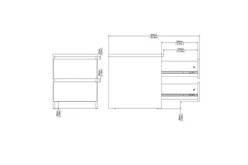 Salomns Sängbord 40,4 cm - Grå - Möbler - Bord & matgrupper - Avlastningsbord - Sängbord & nattduksbord