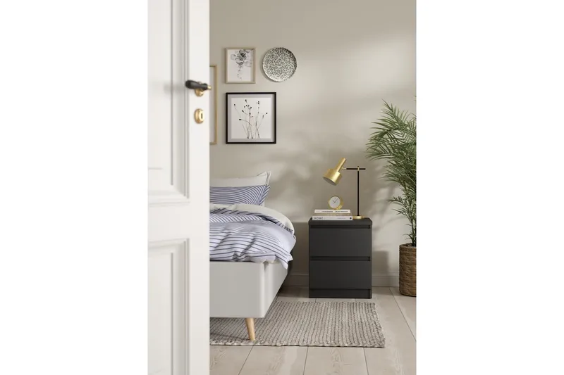 Salomns Sängbord 40,4 cm - Grå - Möbler - Bord & matgrupper - Avlastningsbord - Sängbord & nattduksbord