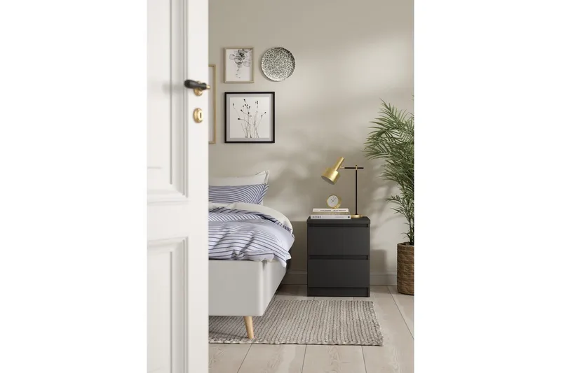 Salomns Sängbord 40,4 cm - Grå - Möbler - Bord & matgrupper - Avlastningsbord - Sängbord & nattduksbord