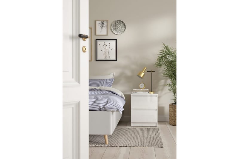 Salomns Sängbord 40,4 cm - Vit - Möbler - Bord & matgrupper - Avlastningsbord - Sängbord & nattduksbord