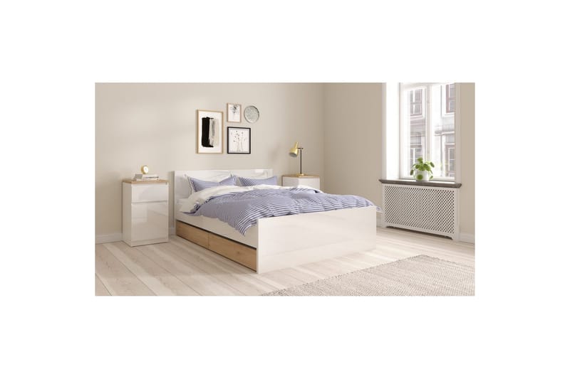 Salomns Sängbord 40 cm - Vit - Möbler - Bord & matgrupper - Avlastningsbord - Sängbord & nattduksbord
