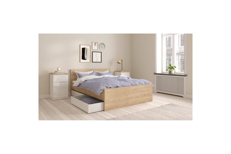 Salomns Sängbord 40 cm - Vit - Möbler - Bord & matgrupper - Avlastningsbord - Sängbord & nattduksbord