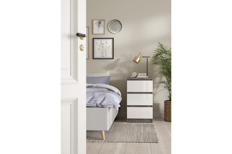 Salomns Sängbord 40 cm - Vit - Möbler - Bord & matgrupper - Avlastningsbord - Sängbord & nattduksbord