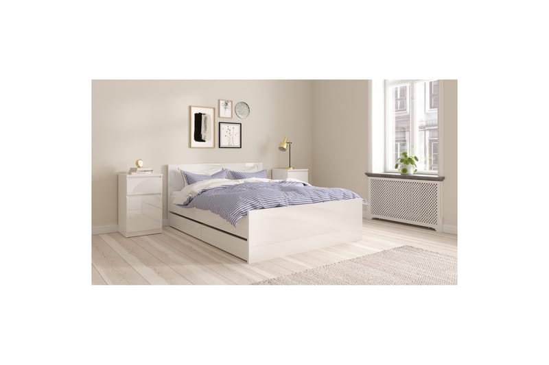 Salomns Sängbord 40 cm - Vit - Möbler - Bord & matgrupper - Avlastningsbord - Sängbord & nattduksbord