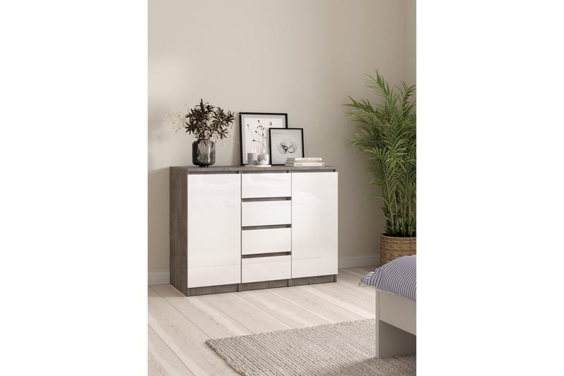 Salomns Sidobord 121 cm - Vit - Möbler - Bord & matgrupper - Avlastningsbord - Lampbord