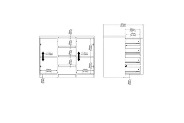 Salomns Skänk 120,8 cm - Svart - Förvaring - Förvaringsmöbler - Sideboard & skänk