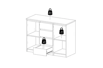 Salomns Skänk 120,8 cm - Svart - Förvaring - Förvaringsmöbler - Sideboard & skänk