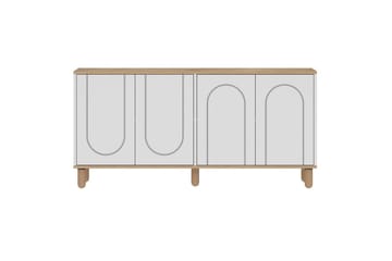 Salven Konsollbord 150 cm - Ek/Vit - Möbler - Bord & matgrupper - Avlastningsbord - Hallbord
