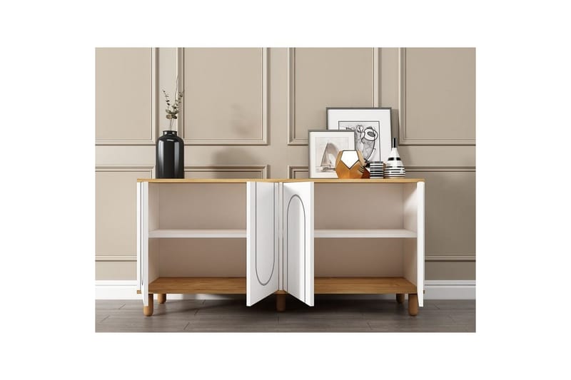 Salven Konsollbord 150 cm - Ek/Vit - Möbler - Bord & matgrupper - Avlastningsbord - Hallbord