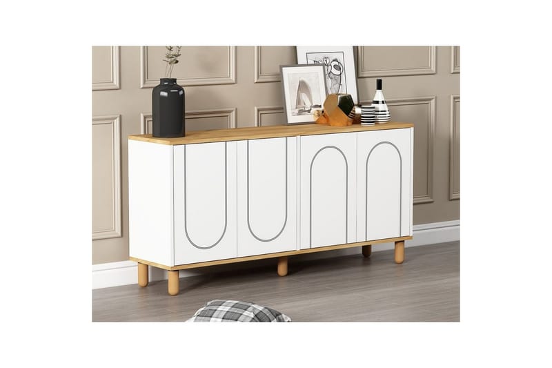 Salven Konsollbord 150 cm - Ek/Vit - Möbler - Bord & matgrupper - Avlastningsbord - Hallbord