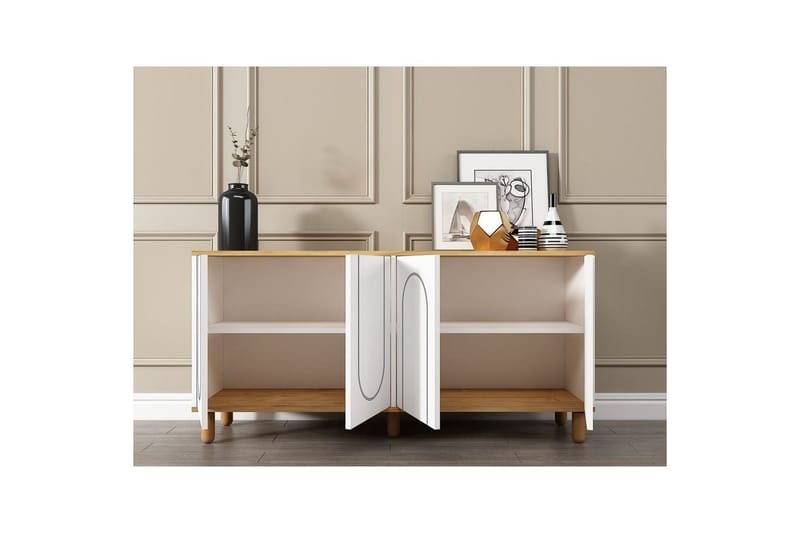 Salven Konsollbord 150 cm - Ek/Vit - Möbler - Bord & matgrupper - Avlastningsbord - Hallbord