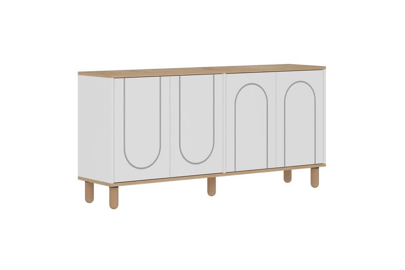 Salven Konsollbord 150 cm - Ek/Vit - Möbler - Bord & matgrupper - Avlastningsbord - Hallbord