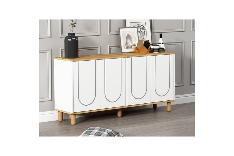 Salven Konsollbord 150 cm - Ek/Vit - Möbler - Bord & matgrupper - Avlastningsbord - Hallbord