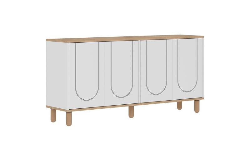 Salven Konsollbord 150 cm - Ek/Vit - Möbler - Bord & matgrupper - Avlastningsbord - Hallbord