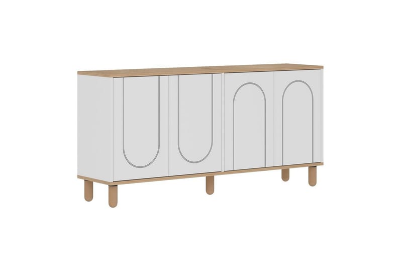 Salven Konsollbord 150 cm - Ek/Vit - Möbler - Bord & matgrupper - Avlastningsbord - Hallbord