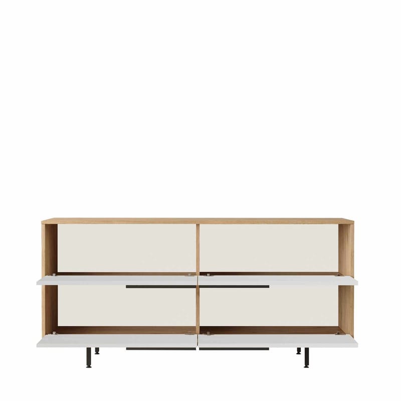 Sarnor Konsolbord 160x74,3x44,5 cm - Naturlig och vit - Möbler - Bord & matgrupper - Avlastningsbord - Hallbord