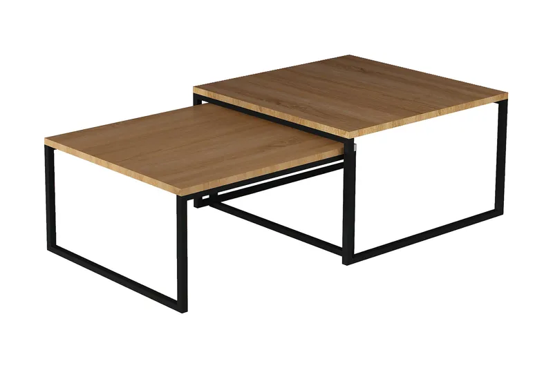 Arriondas Satsbord 69 cm 2 Bord, Brun