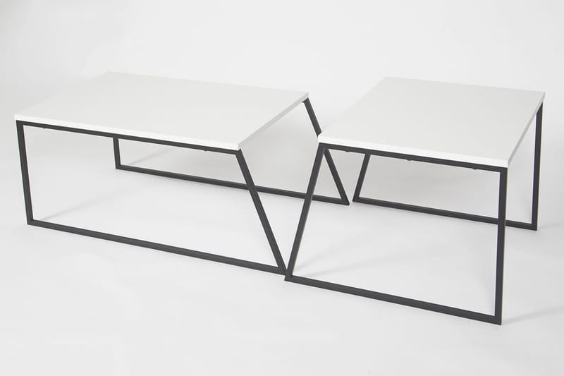 Bodsjö Satsbord 88 cm 2 Bord - Vit - Möbler - Bord & matgrupper - Avlastningsbord - Satsbord