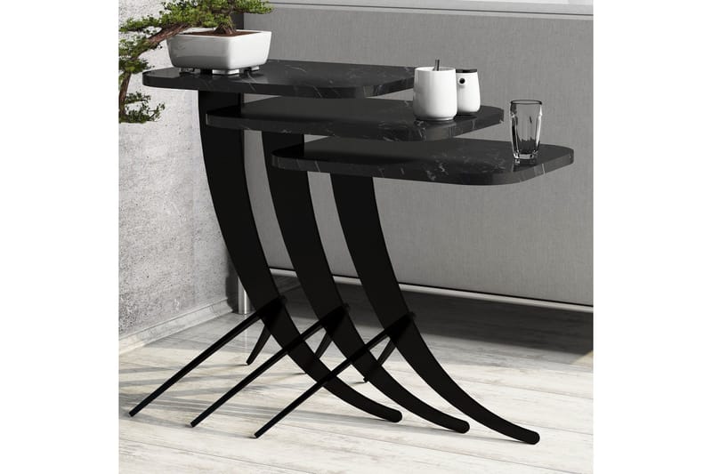 Erykah Satsbord 45 cm - Svart - Möbler - Bord & matgrupper - Avlastningsbord - Satsbord