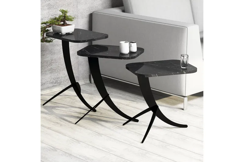 Erykah Satsbord 45 cm - Svart - Möbler - Bord & matgrupper - Avlastningsbord - Satsbord